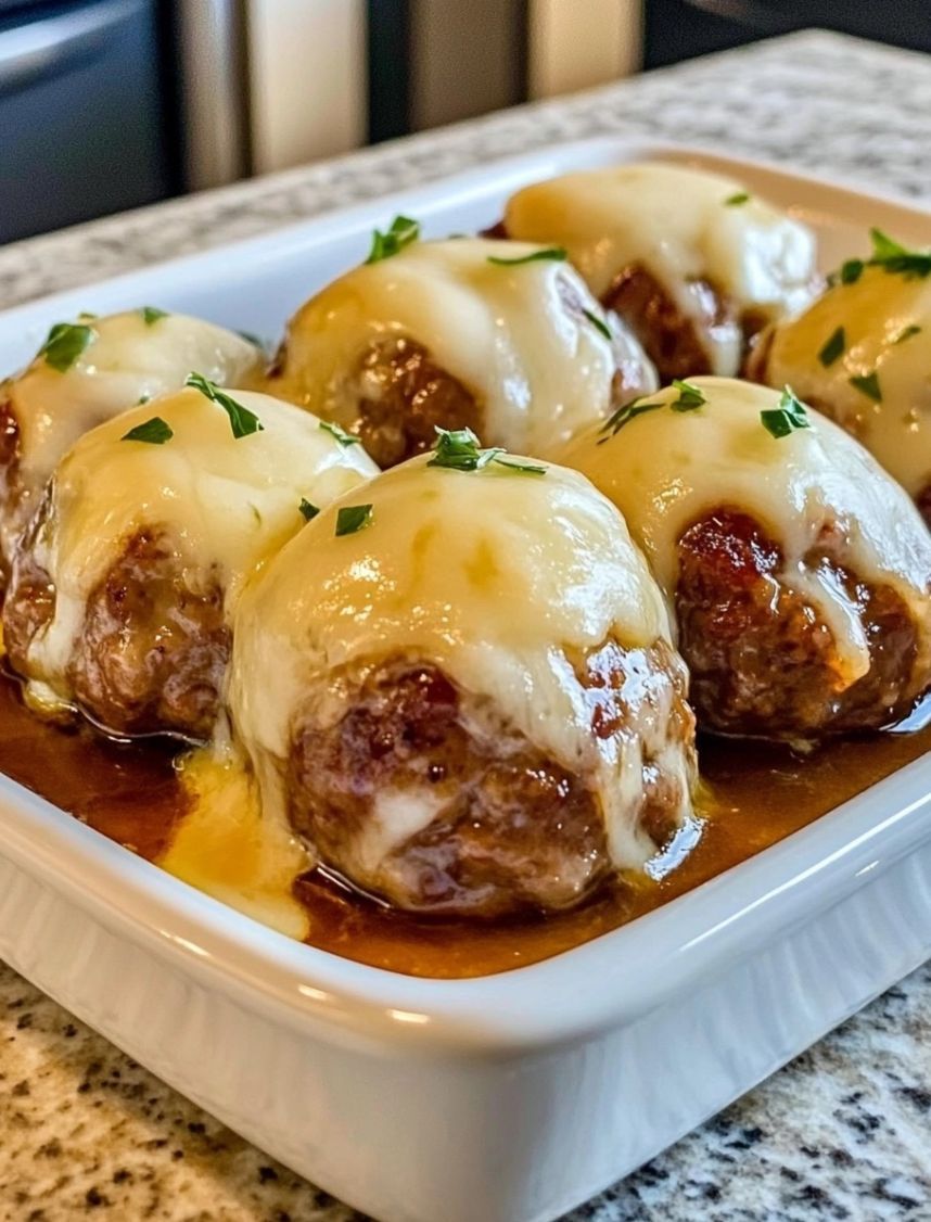 Crock Pot French Onion Meatballs Recipe