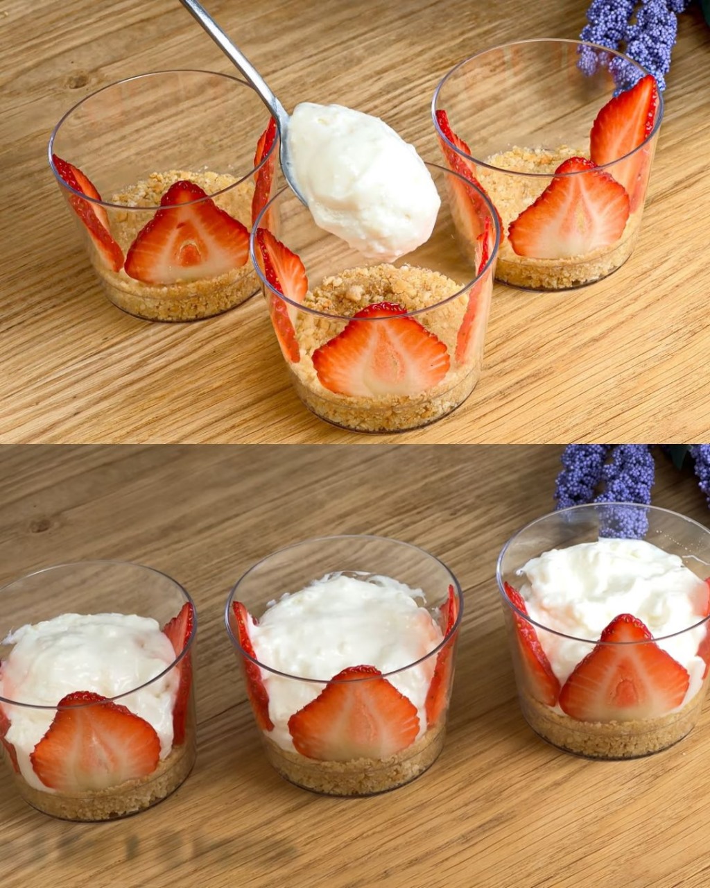 Strawberry Enjoyment in 10 Minutes! No Oven, No Eggs, No Cream!