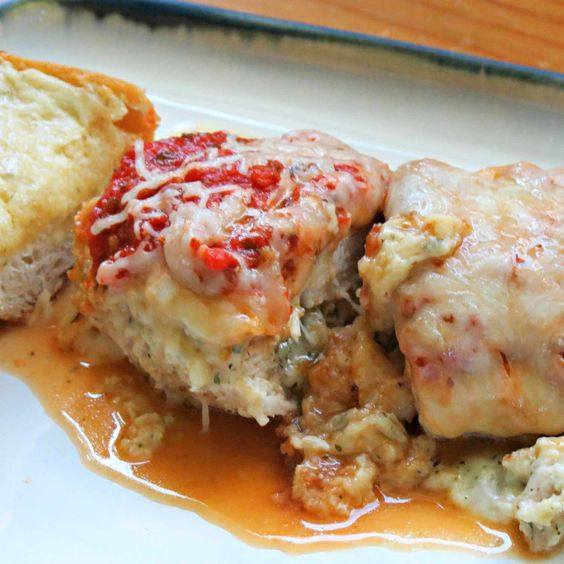 Stuffed Chicken with Italian Delights