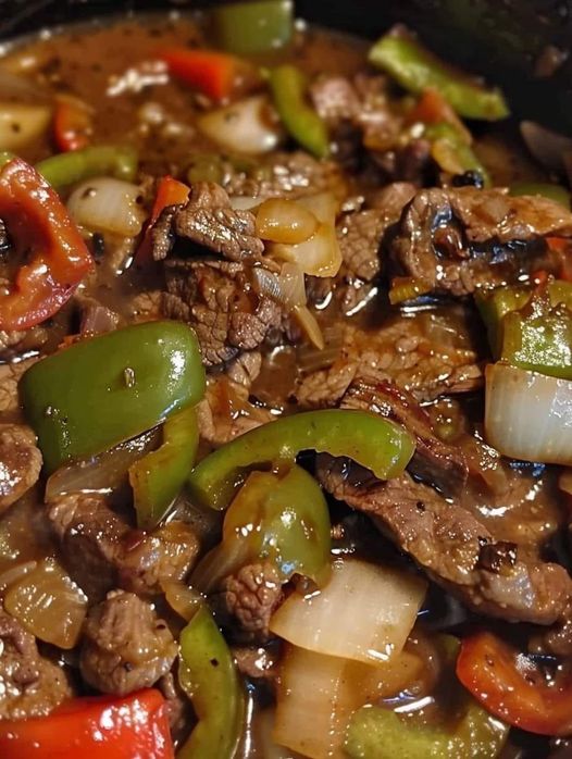 PEPPER STEAK IN A CROCK POT – OMG DON’T LOSE THIS