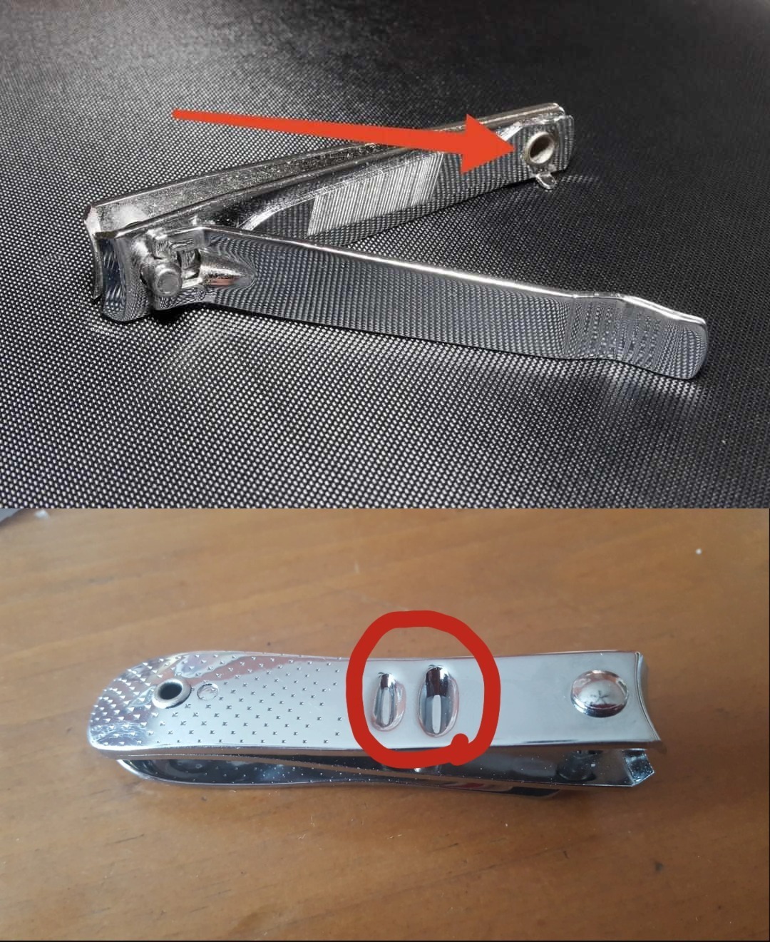 The Purpose of the Small Round HoleNail Filing (Built-in Nail File)