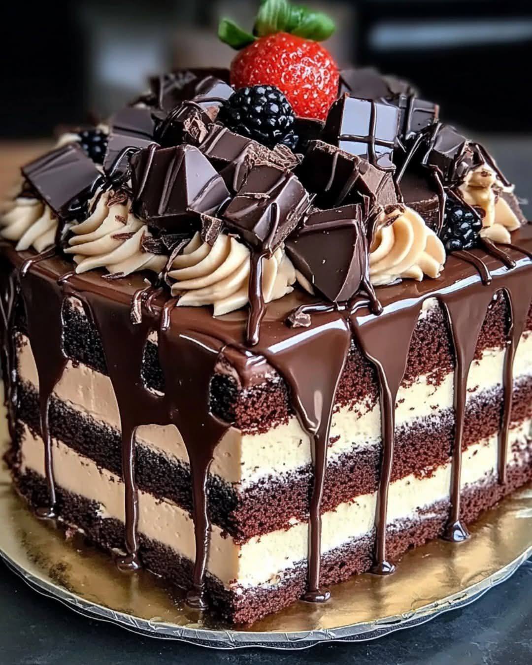 Chocolate Fudge Layered Cake