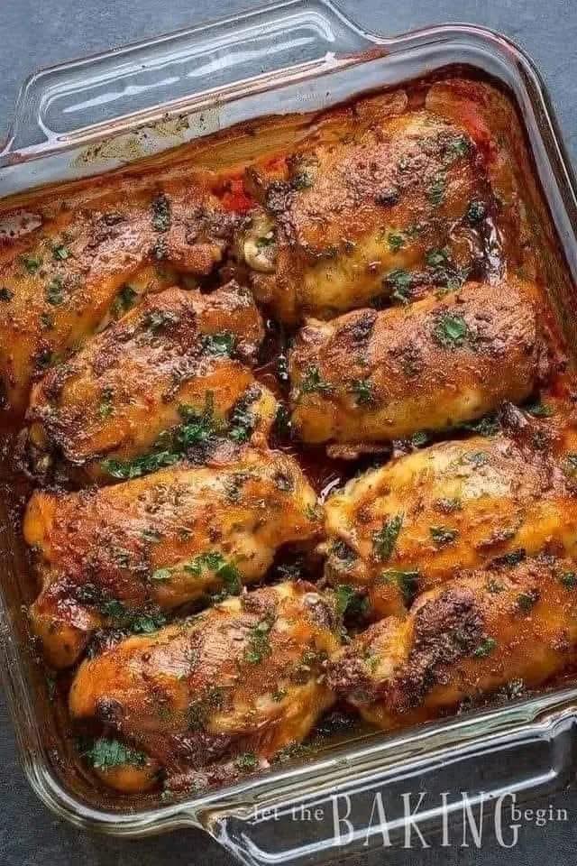 Oven Baked Chicken Thighs