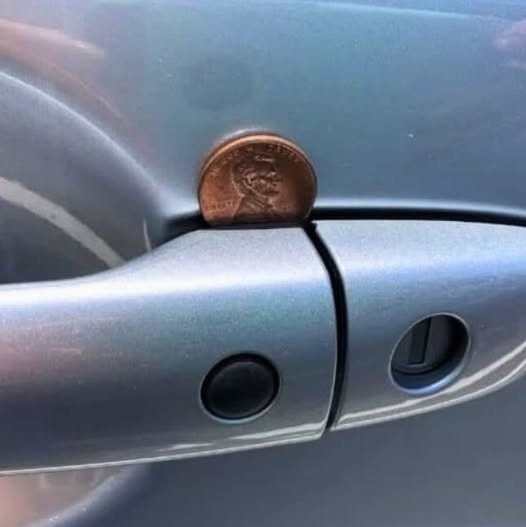 If You See a Penny in Your Car Door Handle, This is What It Might Mean