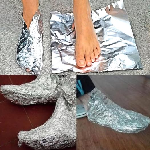 Wrap aluminum foil around your feet and see what happens