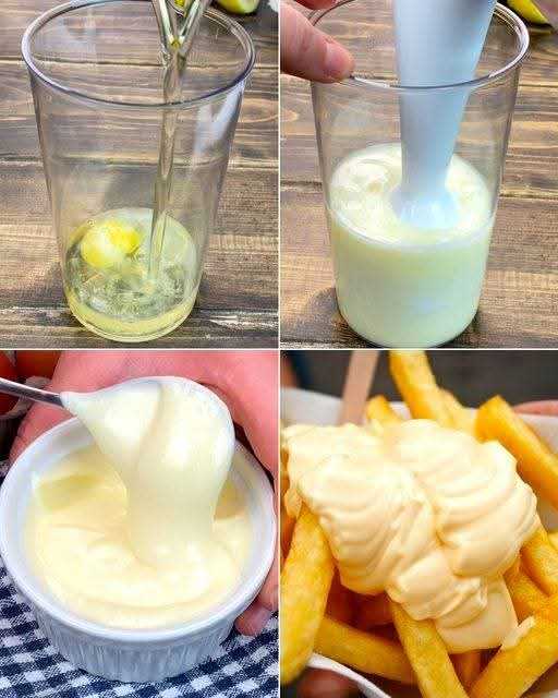 Homemade mayonnaise in just 2 minutes with an immersion blender