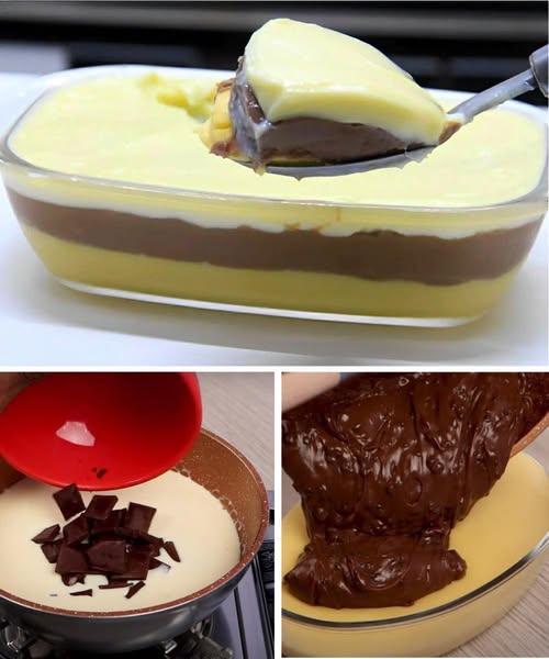 Creamy 3-layer dessert: the perfect recipe to serve at the holidays