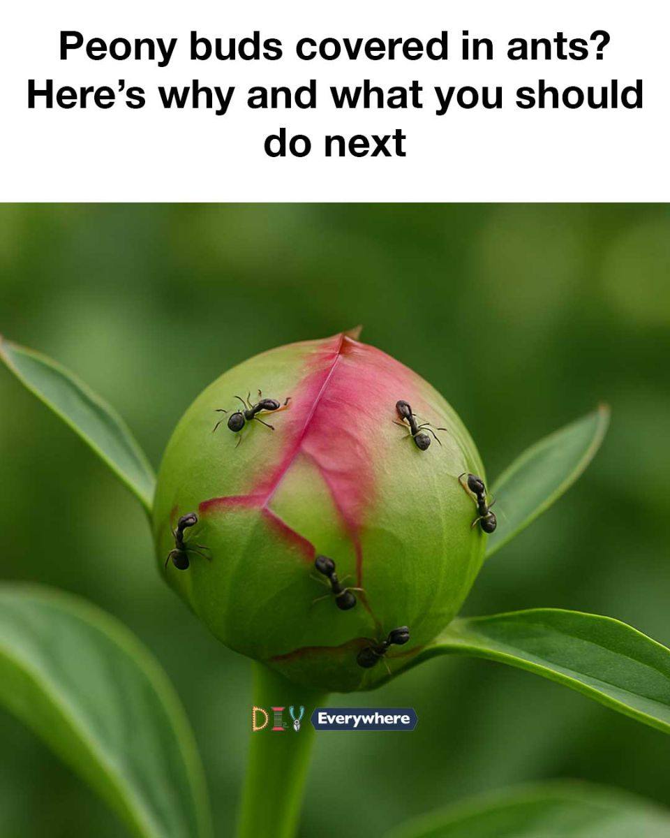 Peony buds covered in ants? Here’s why and what you should do next