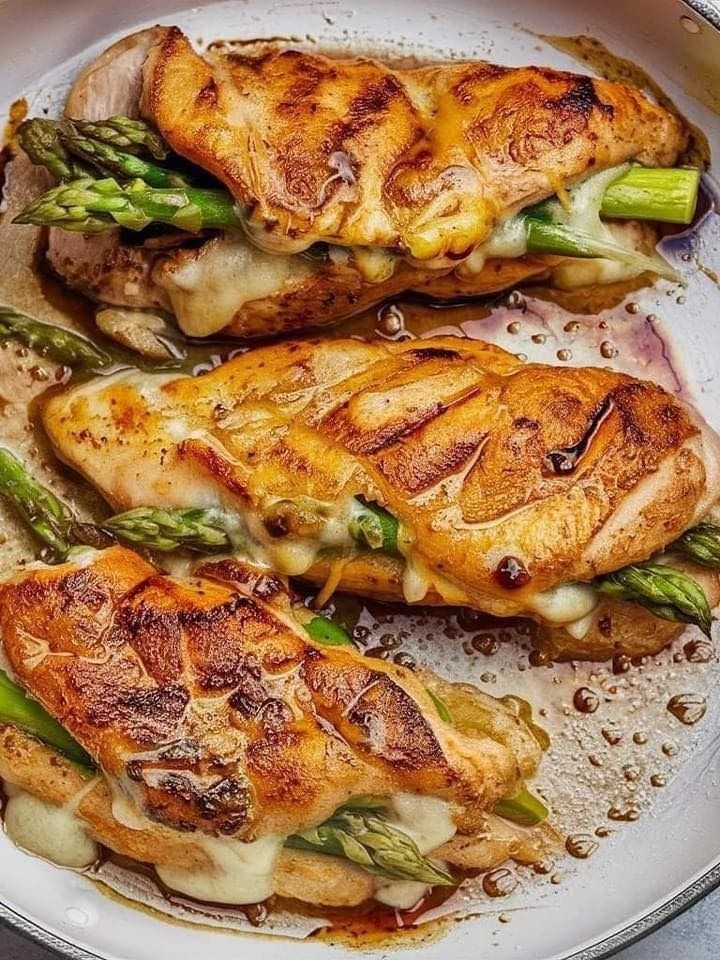 Asparagus Stuffed Chicken Breast