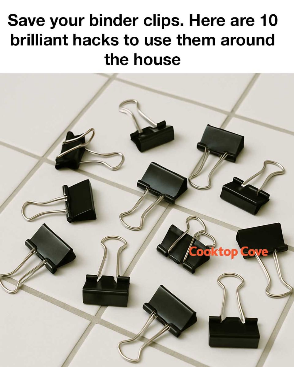 Save your binder clips. Here are 10 brilliant hacks to use them around the house