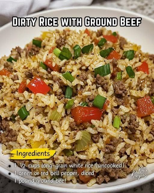 Dirty Rice with Ground Beef