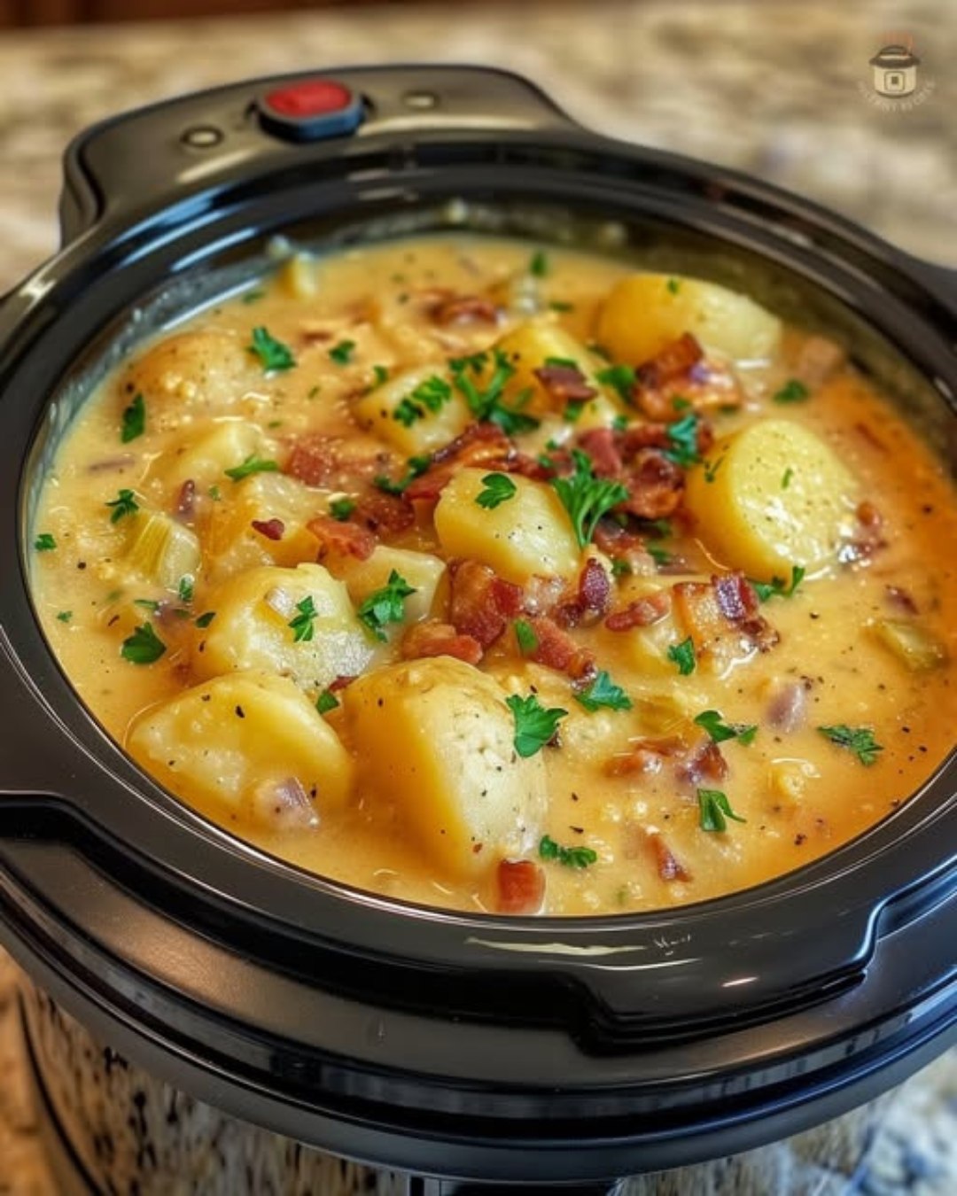 Slow Cooker Hearty Potato Bacon Chowder Recipe