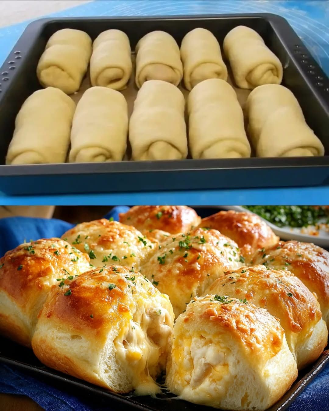 Garlic Chicken Cheese Roll Recipe