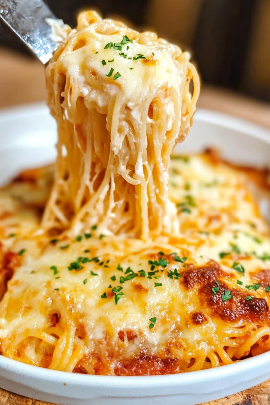 Baked Cream Cheese Spaghetti