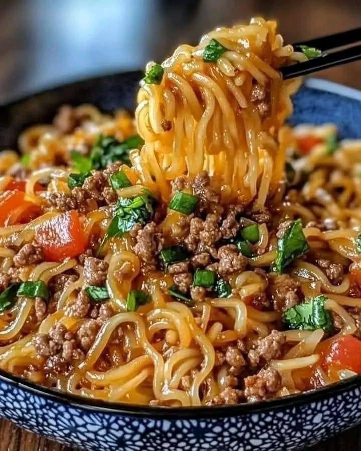 Savory Mongolian Ground Beef Noodles Recipes