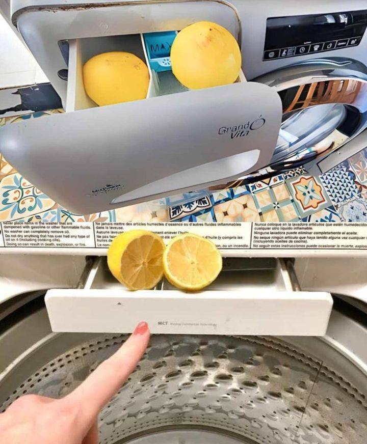 Put 2 lemons in the washing machine: You’ve never had so much laundry in your life