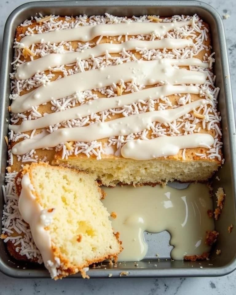 Coconut Ice Cream Cake