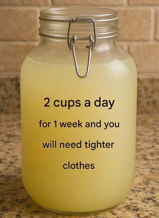 Natural slimming drink: lukewarm water, apple vinegar, ginger and lemon