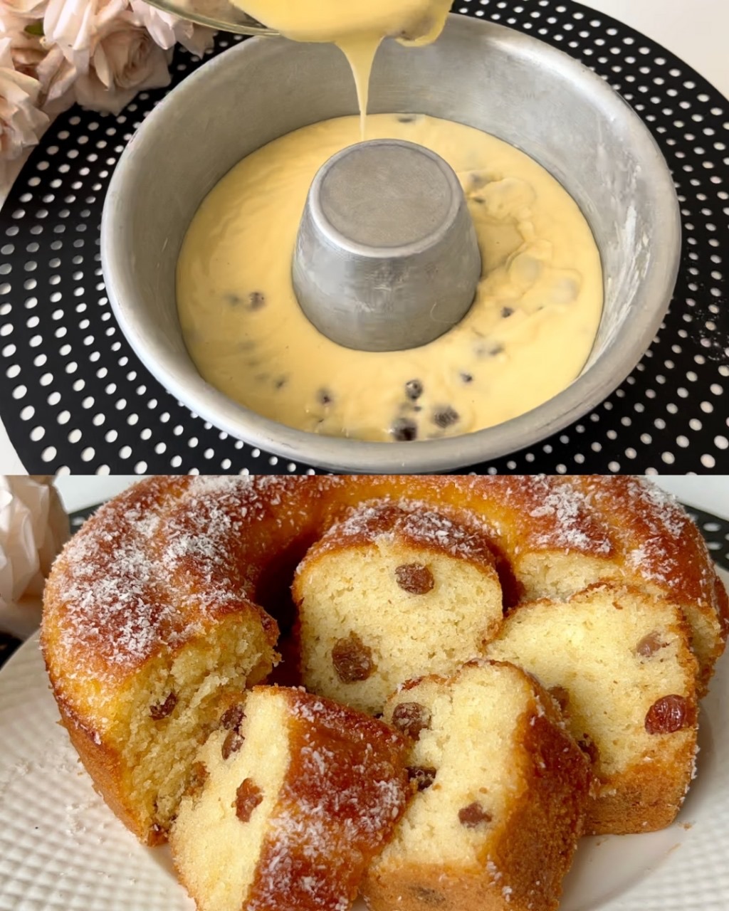 Pastel de yogur de vainilla