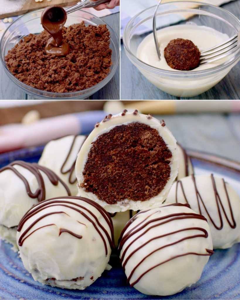 White chocolate truffles: easy, quick and super rich!