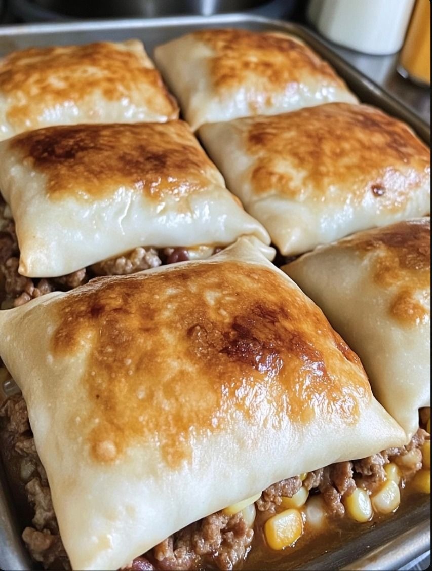 Loaded Cheesy Pocket Tacos Recipe Amazing