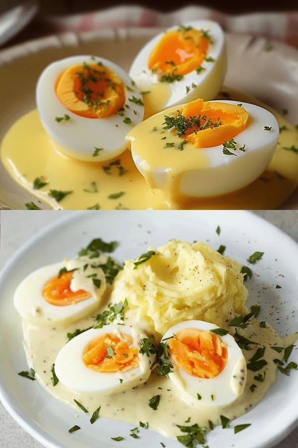Eggs in mustard sauce – classic recipe