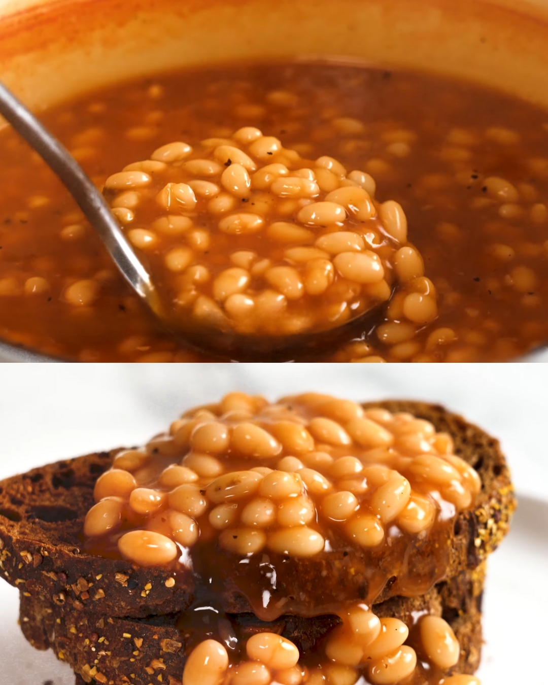Classic Baked Beans with Molasses and Brown Sugar