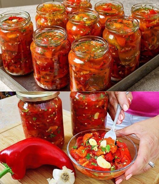 meals with these zesty Pickled Peppers with Garlic