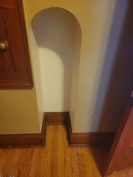 Turn the corner into a mini art gallery