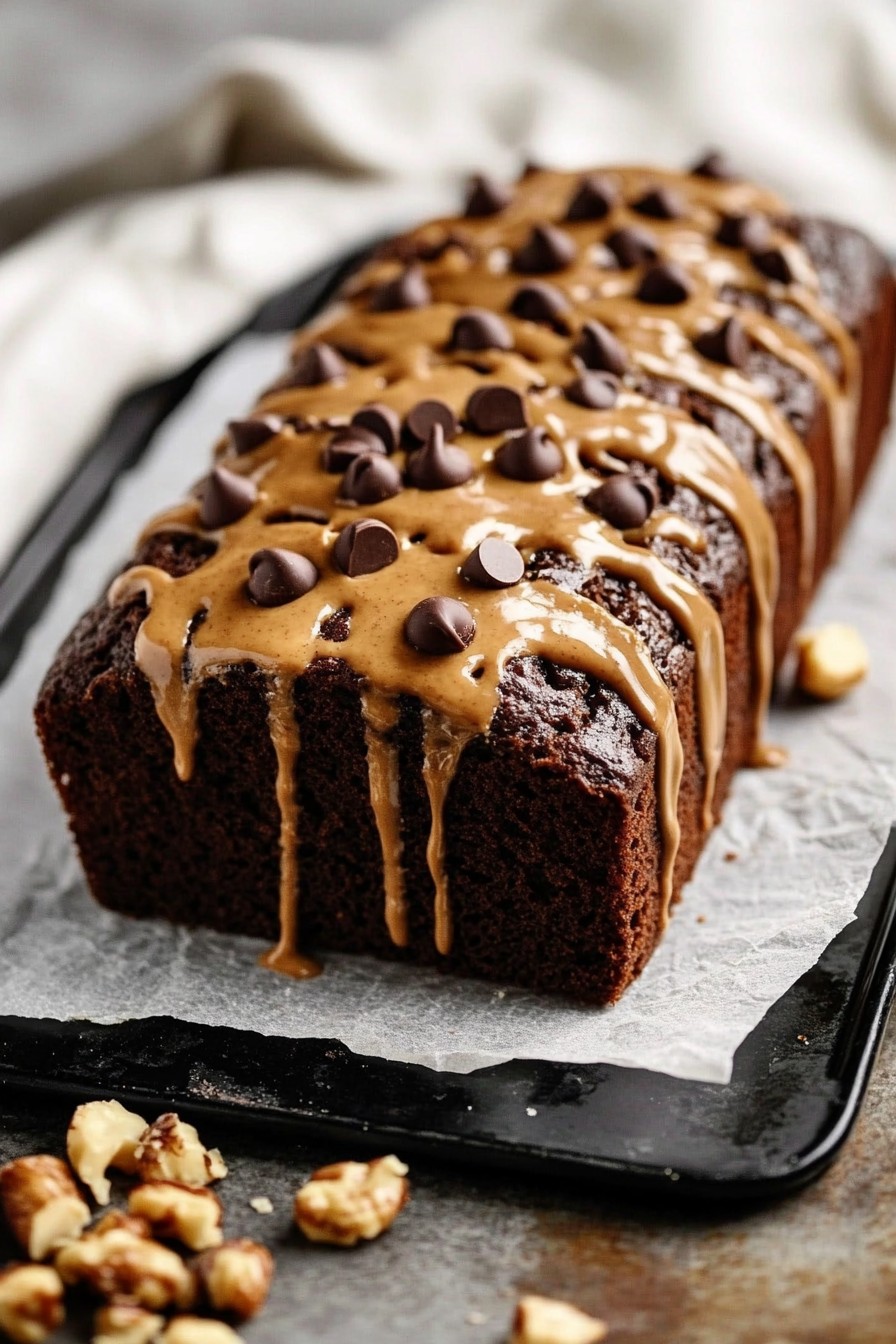 Chocolate Peanut Butter Banana Bread