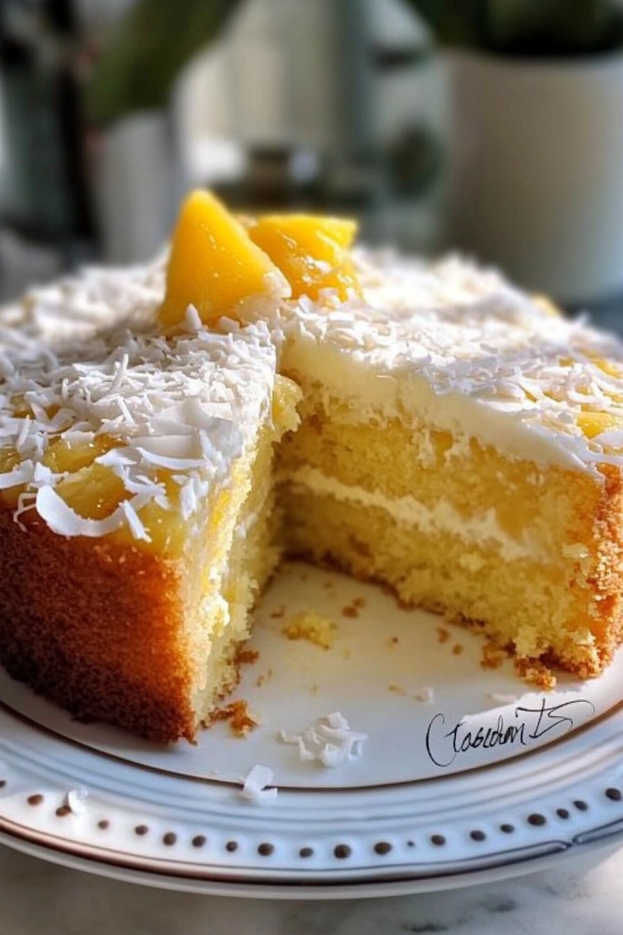 Pineapple Coconut Cake