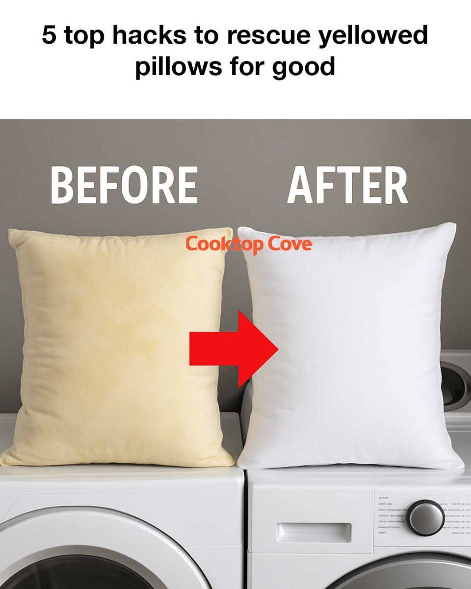 5 top hacks to rescue yellowed pillows for good