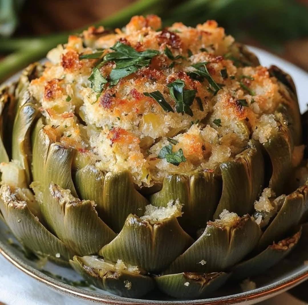 Baked Stuffed Artichoke