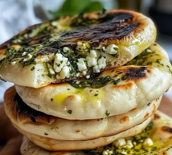 Feta & Herb Stuffed Flatbreads