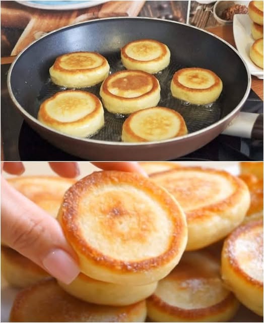 Fluffy pancakes like donuts in 15 minutes