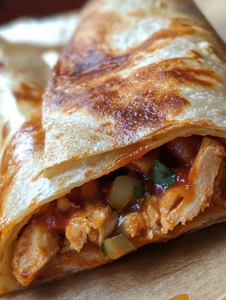 Baked Chicken Chimichangas