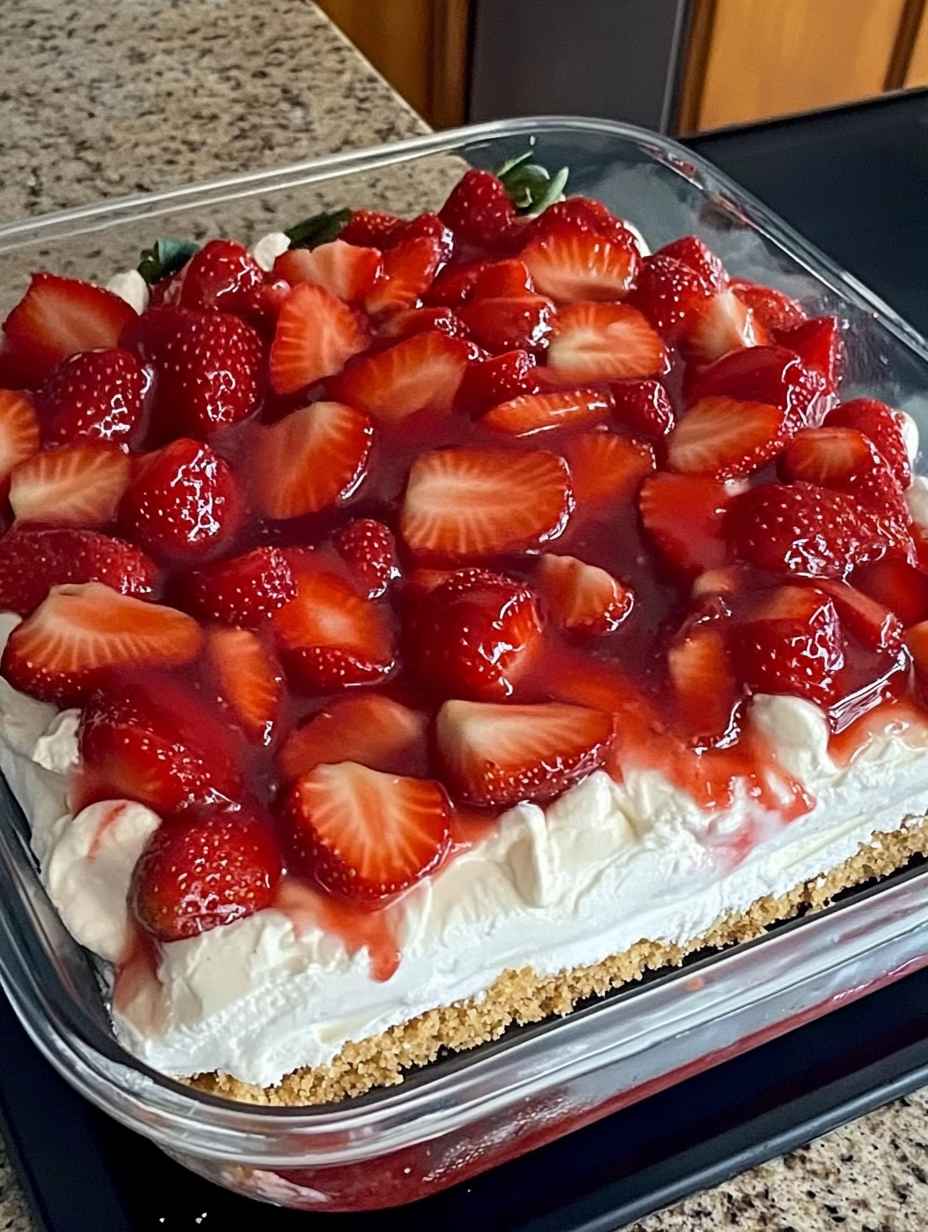 Strawberry Cream Cheese Icebox Cake Recipe