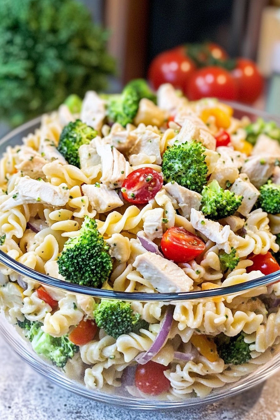 Broccoli Chicken Pasta Salad