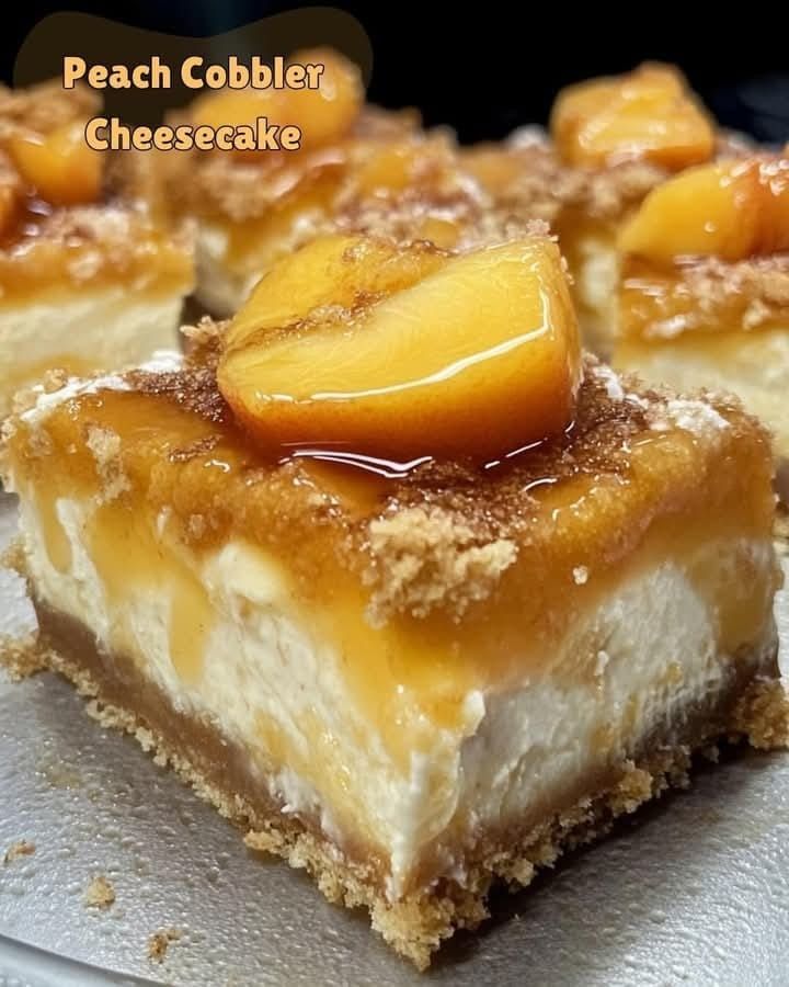 Peach Cobbler Cheesecake