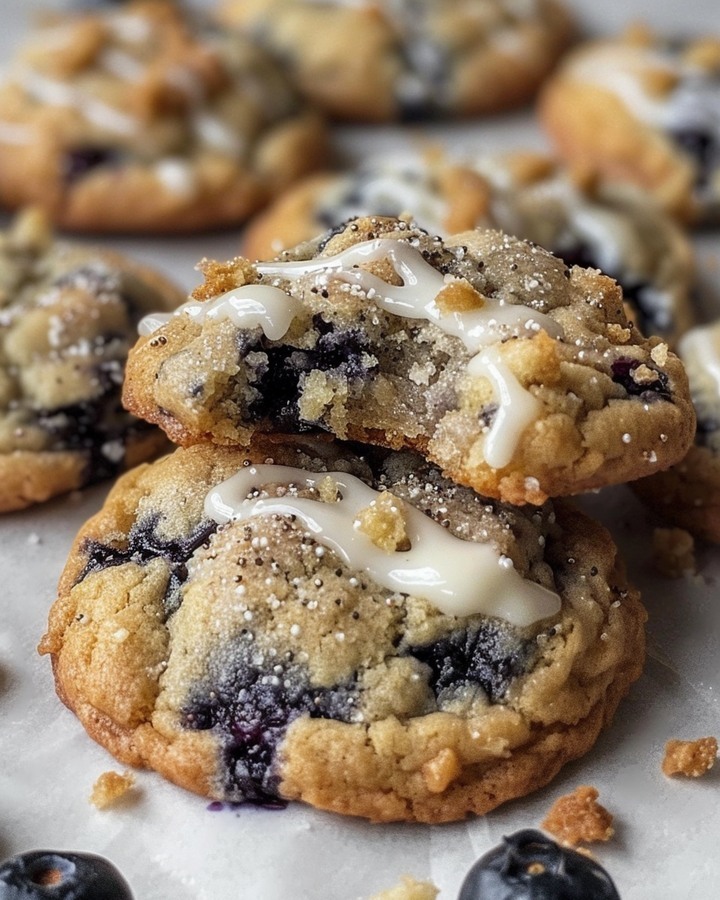 Blueberry muffin cookies