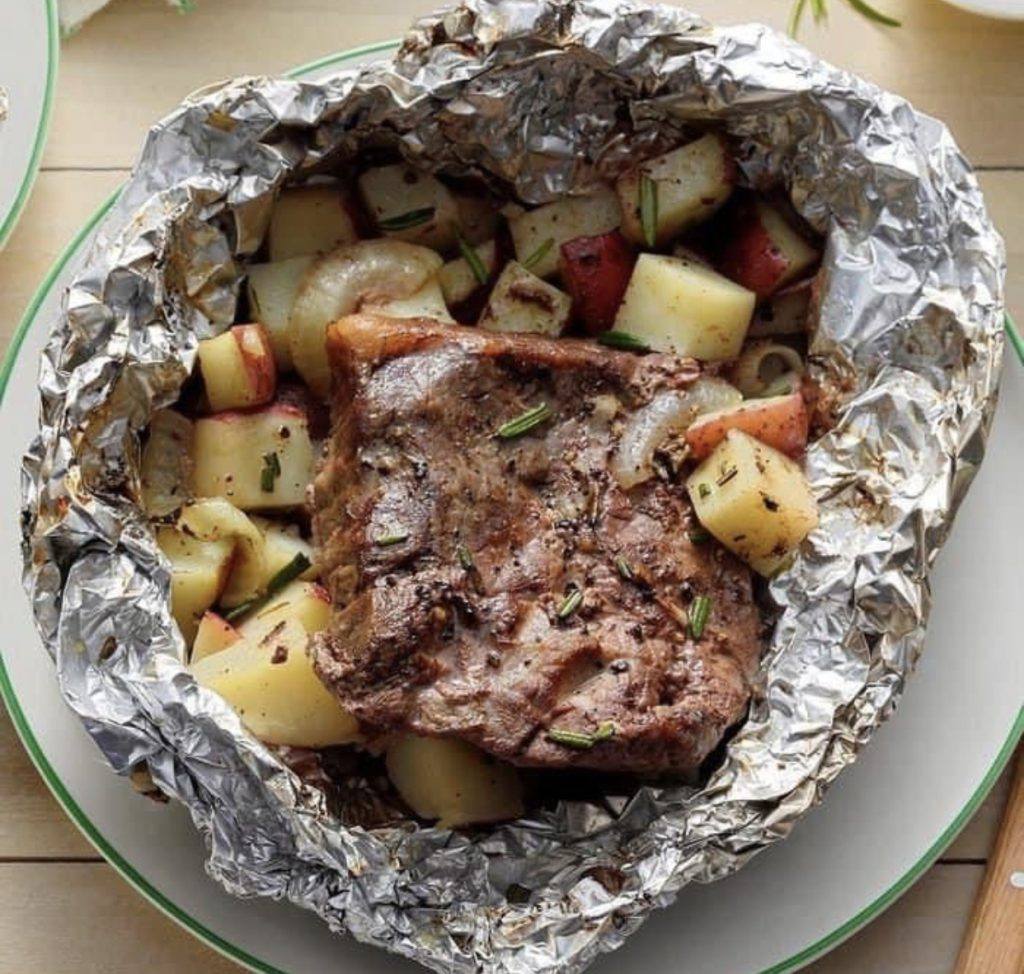 Steak and Potato Foil Packs Recipe