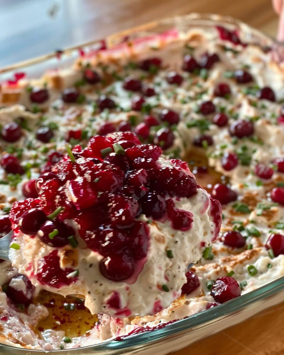 Get ready to impress your friends and family with this delightful Holiday Cranberry Dip