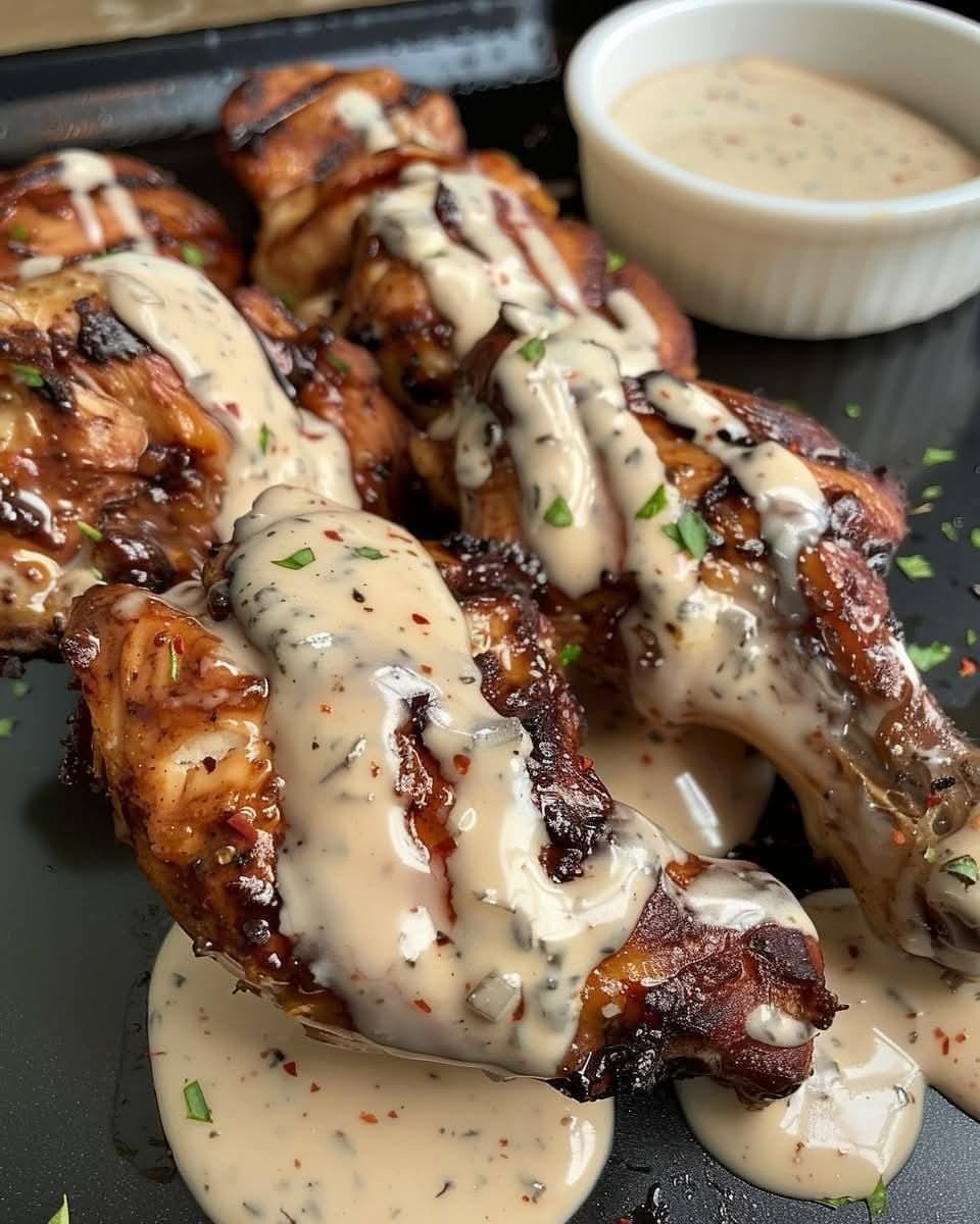 Cajun Grilled Chicken with Alabama White Sauce Recipe