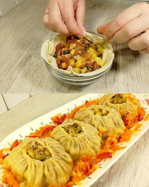 Hearty Chicken and Turkey Pie with Vegetables