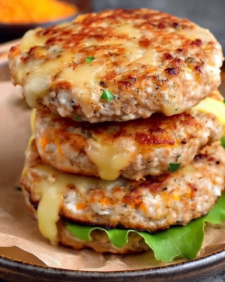 Best Cheddar Ranch Chicken Burgers