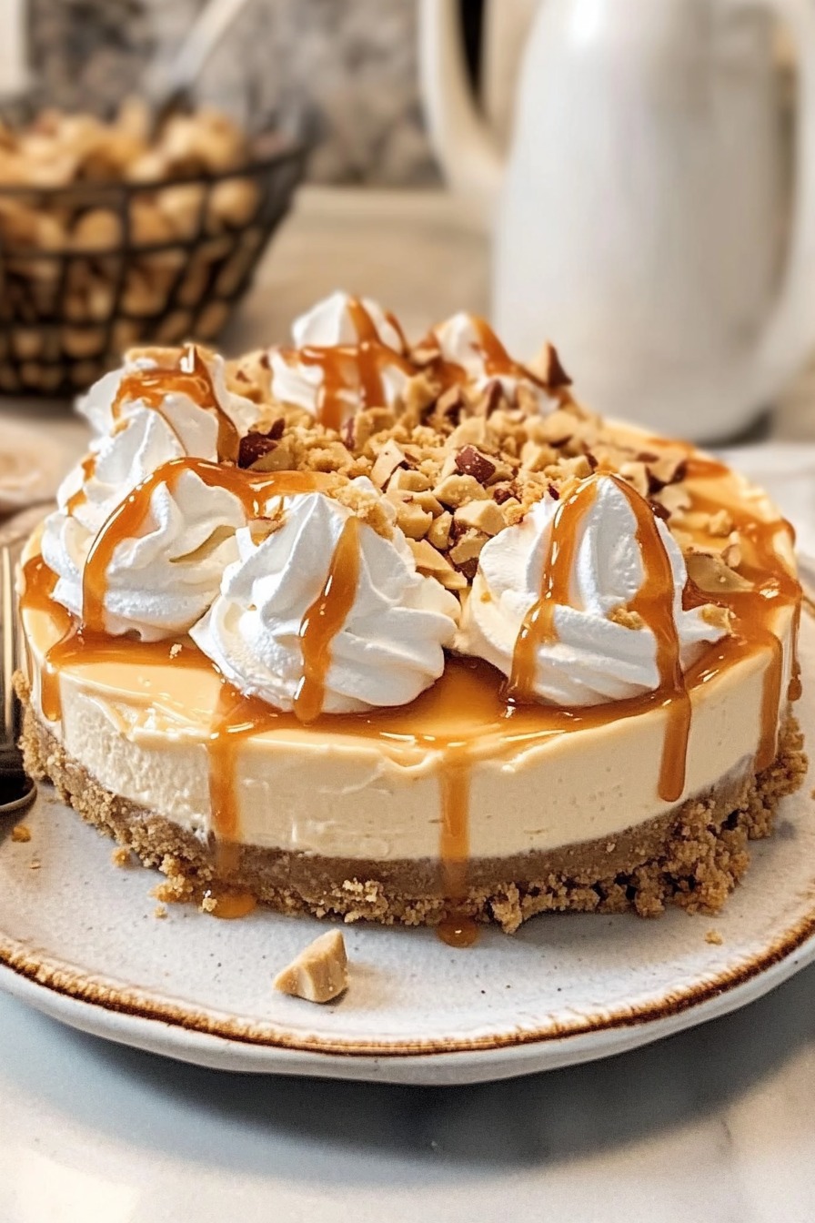 No-Bake Butterscotch Cheesecake