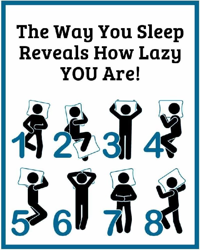 The Way You Sleep Reveals How Lazy You Are and…