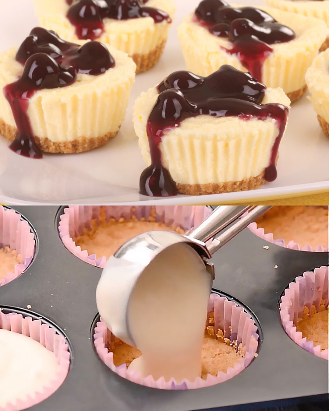 Mini Strawberry Cheesecakes