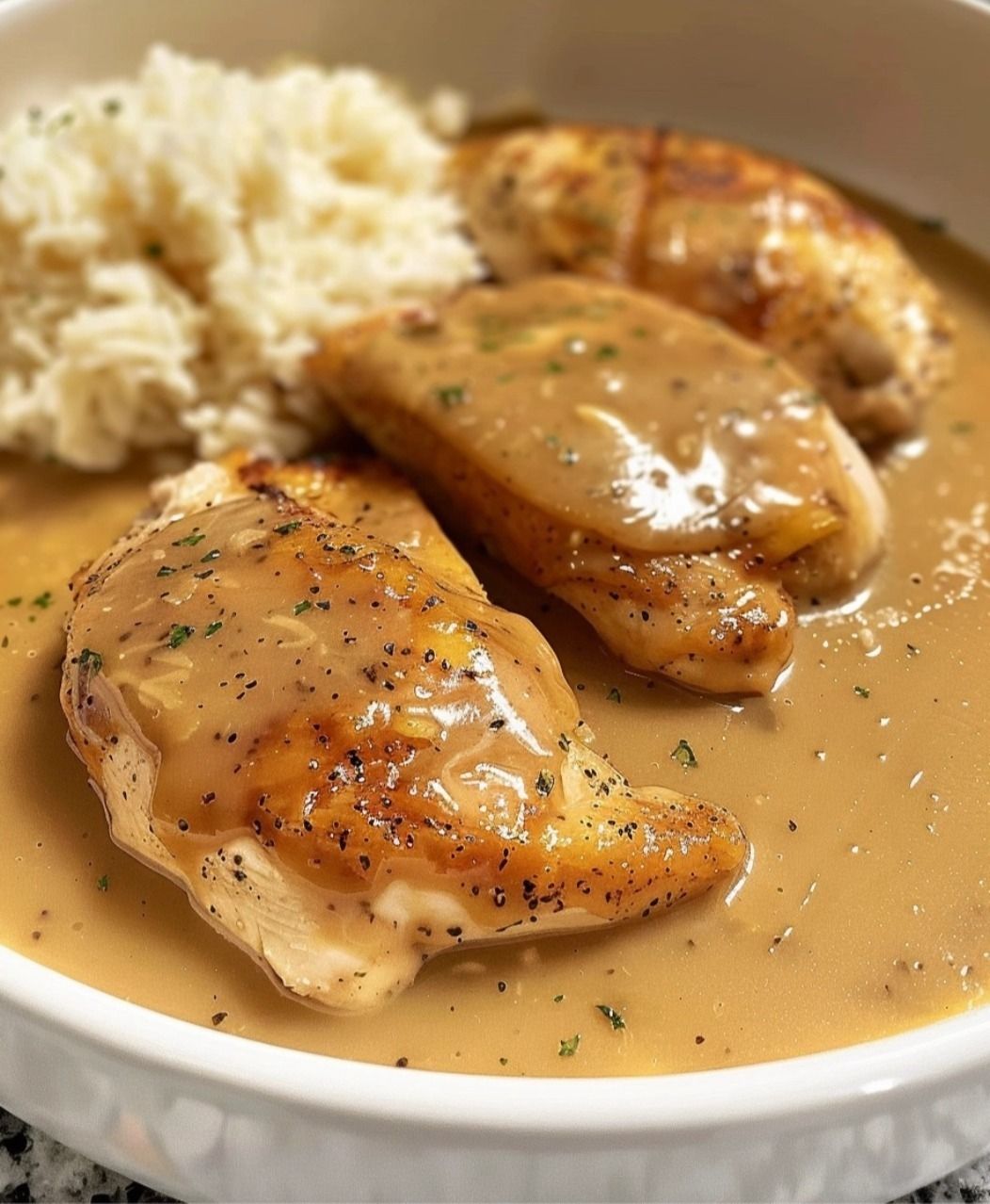 Slow Cooker Chicken Breasts with Gravy