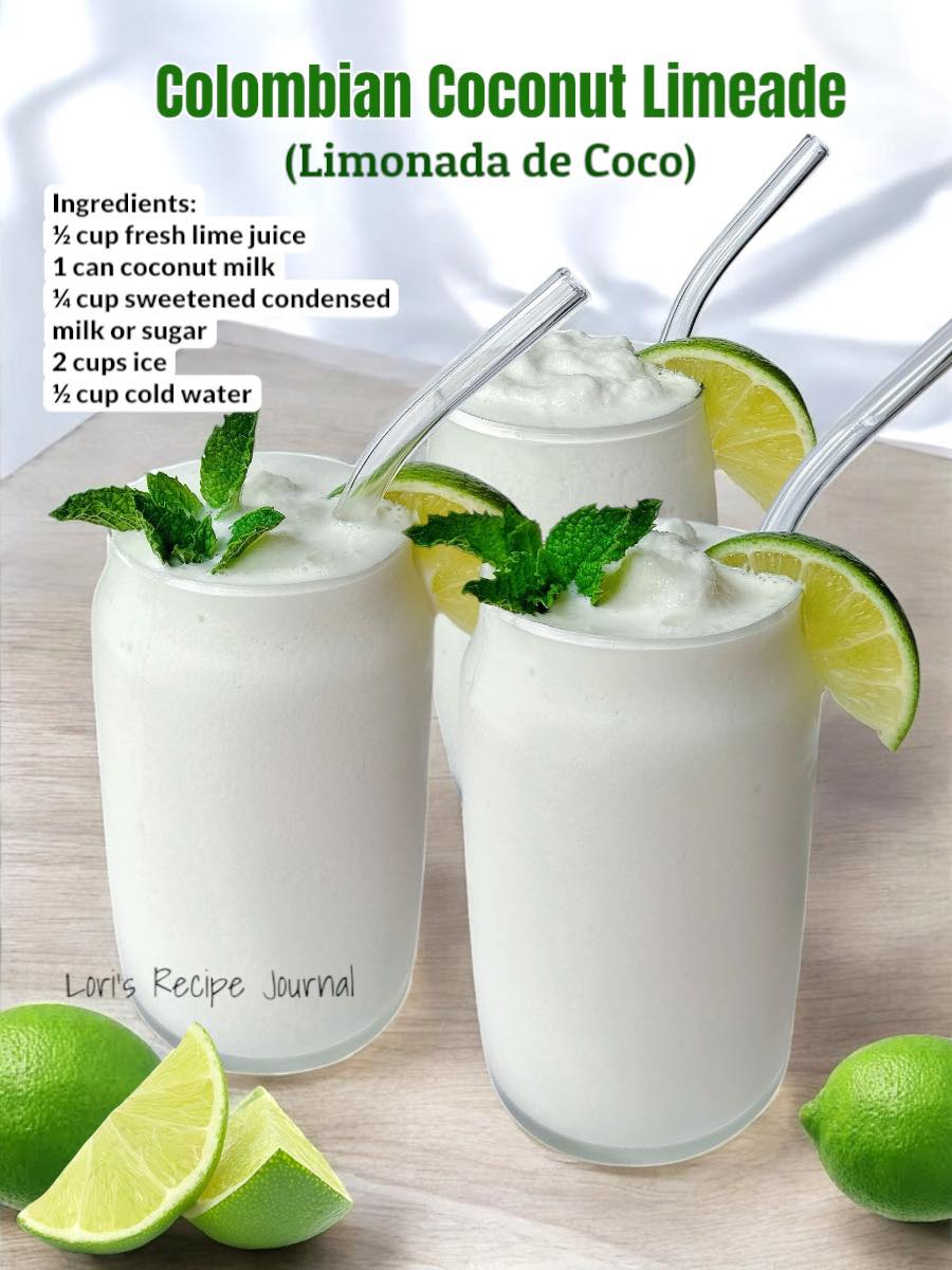 Colombian Coconut Limeade (Limonada de Coco)